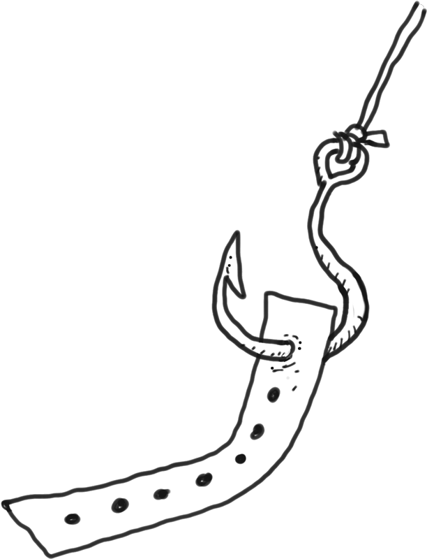 Fishing hook representing users getting caught by phishing