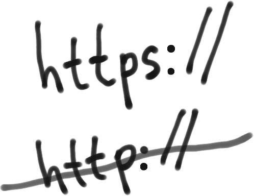 HTTPS secure vs HTTP insecure protocol comparison