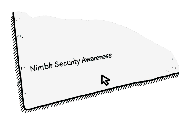 Security awareness interface showing link hover checking
